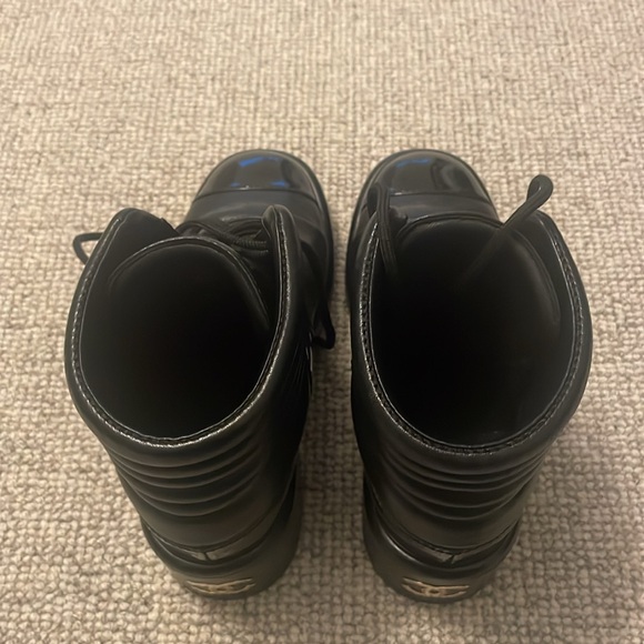 Black Chanel lace up bootie - Picture 8 of 8